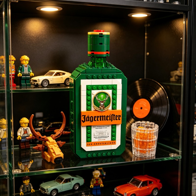 Jagermeister Liquor Bottle Bui - Building Block Mini review and price